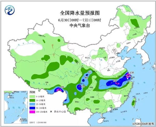 看懂全国1-7天降水量预报图，掌握未来一周晴雨动向